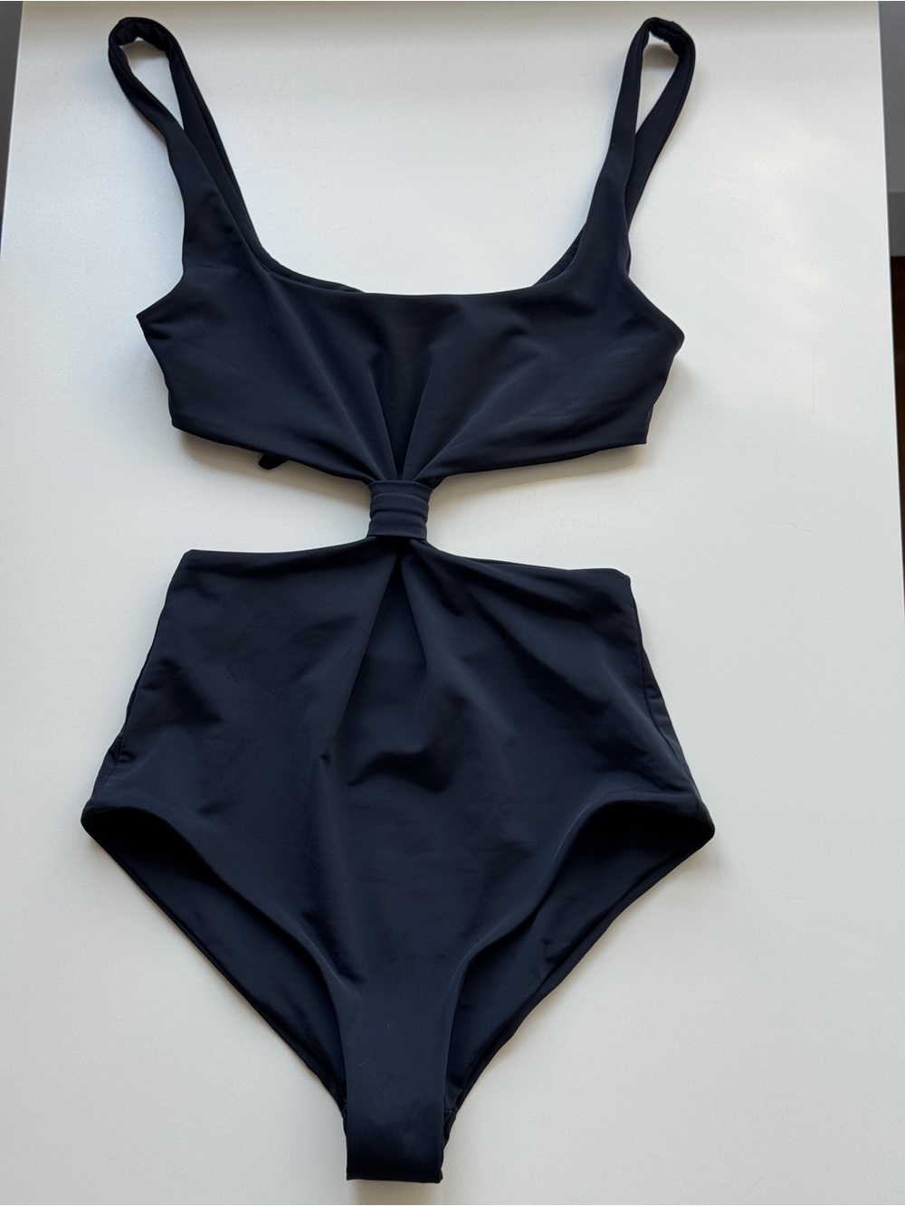 Mara Hoffman Black Cut-Out One-Piece Swimsuit - Size XS